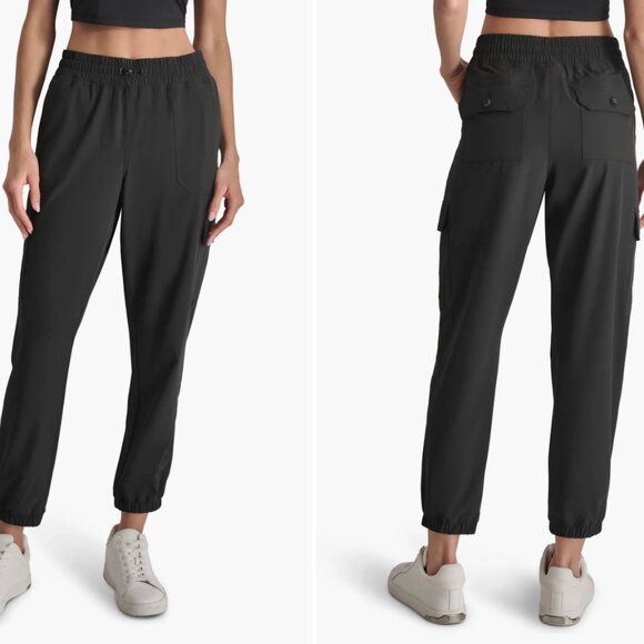 Dkny Pants - DKNY Sport Black Cargo Jogger Pants Large NWT